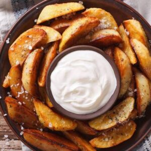 Wedges and Sour Cream
